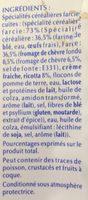 Ravioles  Poler Chvre Ingredients
