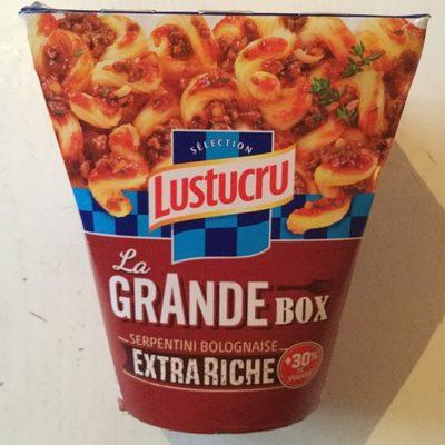 La Grande Box Serpentini Bolognaise + 30 % De Viande