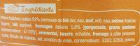 PastaBox - Fusilli Aux Fromages Italiens Ingredients