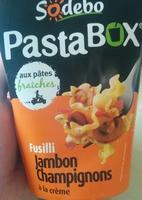 PastaBOX (Fusilli Jambon Champignons  La Crme, Aux Ptes Fraches) Report Card