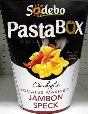 PastaBox Collezione Tomates Marines Jambon Speck Sodebo