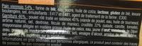 Sandwich Le Mga - Club - Poulet Rti Crudits X3 / Pain Viennois Ingredients