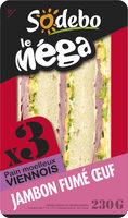 Sandwich Le Mga - Club - Jambon Fum Uf X3 / Pain Viennois Report Card