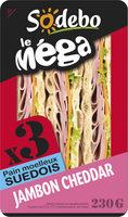 Sandwich Le Mga - Club - Jambon Cheddar X3 / Pain Sudois Report Card