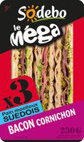 Sandwich Le Mga Club - Bacon Cornichon X3 / Pain Sudois Report Card