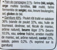 Le Rustic - Poulet Rti Cantal Beurre Lger Et Poivre Ingredients