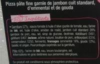 L'Ovale - Jambon Fromages Ingredients