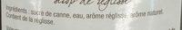 Sirop Rglisse Ingredients