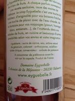 Sirop Geranium Subtil Ingredients