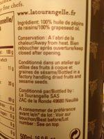 Huile D'amande 250 ML - La Tourangelle Ingredients