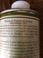 Huile De Ppins De Risin Ingredients