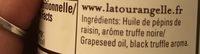 Huile De Pepins De Raisin Truffe Noire La Tourangelle Ingredients