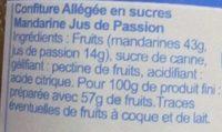 Mandarine Jus De Passion Allge Ingredients