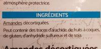 Amande Dcortiques Ingredients