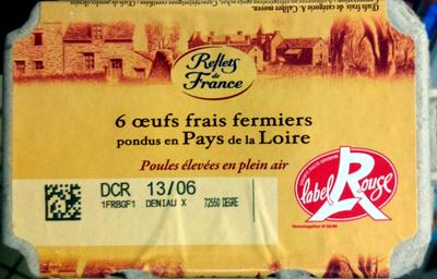 6 Oeufs Frais Fermiers De Poules Leves En Plein Air