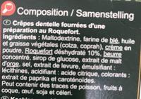 Petites Crpes Fourres Au Roquefort Ingredients