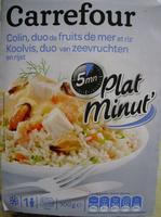 Plat Minut' : Colin, Duo De Fruits De Mer Et Riz, Surgel Report Card