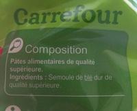 Fusilli Cuisson Rapide 3mn Al Dente Ingredients