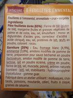 Feuillets Fromage Ingredients