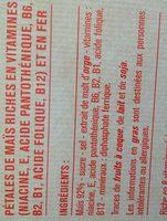 Corn Flakes Ingredients