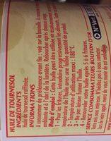 Huile De Tournesol Ingredients