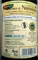 Cidre De Normandie Ingredients