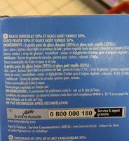 Youkai Tiny Cup, Petits Pots De Glace Gout Vanille/chocolat Et Gout Vanille/fraise, 12 X Ingredients