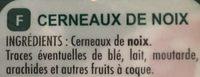 Cerneaux De Noix Ingredients