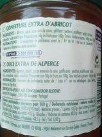 Confiture Abricots Alperce Ingredients