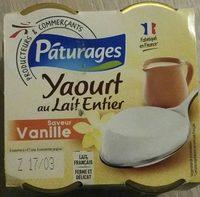 Yaourt Au Lait Entier Saveur Vanille Report Card