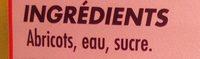 Abricot Demi-fruit Au Sirop Lger Ingredients