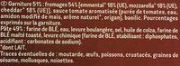 La Maxi 3 Fromages Ingredients