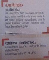 Flan Ptissier Ingredients