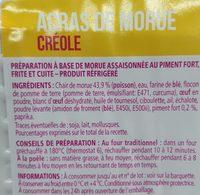 Les Cuisins, Acras De Morue Crole, Prt  Rchauffer, La Barquette De 200 G Ingredients