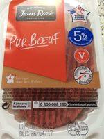 Jean Roz Steak Viande Hache Pur Buf 5% MG La Barquette De 6x100 G Ingredients
