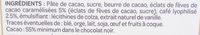 Chocolat Noir Clats De Caf Ingredients