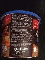 Rillettes De Poulet Rti Ingredients