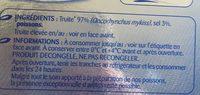 Truite Fume Ingredients
