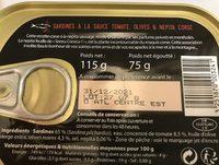 Sardines  La Nepita Corse Ingredients