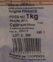 Noix De Grenoble AOP Ingredients