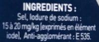 Sel Fin Iod Ingredients