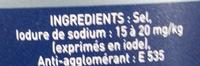Gros Sel Iod Ingredients