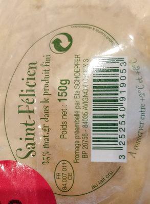Saint Flicien Au Lait Cru 25%mg Produit Fini