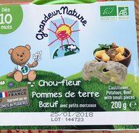 Chou-fleur Pommes De Terre Buf Avec Petits Morceaux Report Card