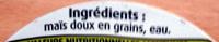 Mais Doux En Grain Ingredients