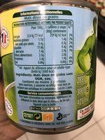 1 / 2 Mais Sans Sel Ajoute Geant Vert Ingredients