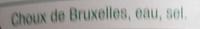 Choux De Bruxelles Ingredients
