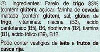 Bran Sticks Ingredients