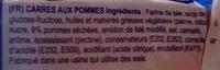 Carrs Aux Pommes Ingredients