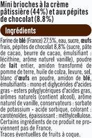 Mini Chinois Aux Ppites De Chocolat Ingredients